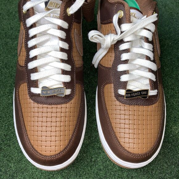 Sz 10.5 Nike Air Force 1 Low \'07 LV8 Jersey Made It Brown White IM6644-259 Men\'s main image 2